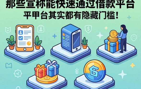 我实测了五个平台,发现那些宣称能快速通过的借款平台其实都有隐藏门槛