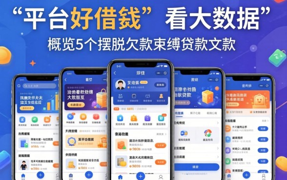 网上哪个平台好借钱不看大数据，概览5个摆脱欠款束缚贷款新app