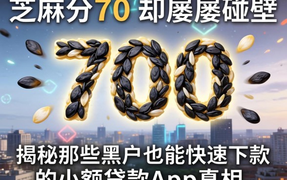 我芝麻分700却屡屡碰壁，揭秘那些黑户也能快速下款的小额贷款app真相