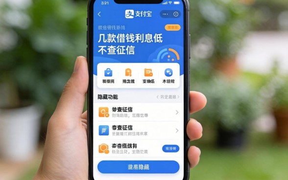 我翻遍了支付宝，发现这几款借钱利息低且不查征信的隐藏功能