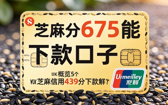 芝麻分675能下款的口子，概览5个芝麻信用439分下款的软件