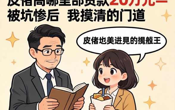 负债高哪里可以贷款20万元？被坑惨后我摸清的门道