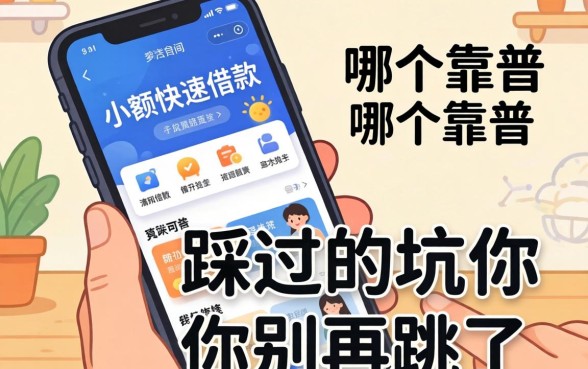 网上小额快速借款app哪个靠谱？我踩过的坑你别再跳了