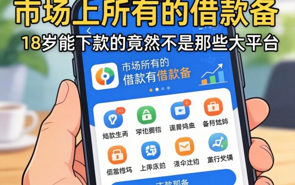 我试了市面上所有的借款软件，发现18岁能下款的竟然不是那些大平台