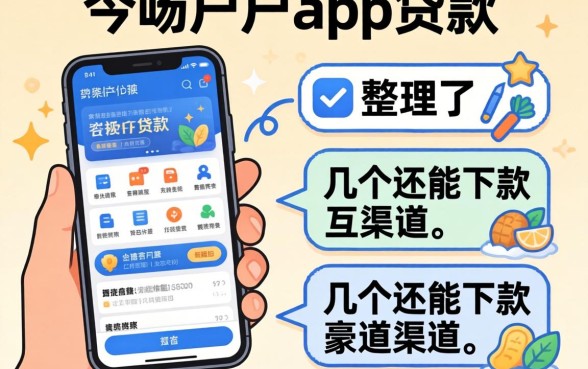 黑户手机app贷款：整理了几个还能下款的渠道