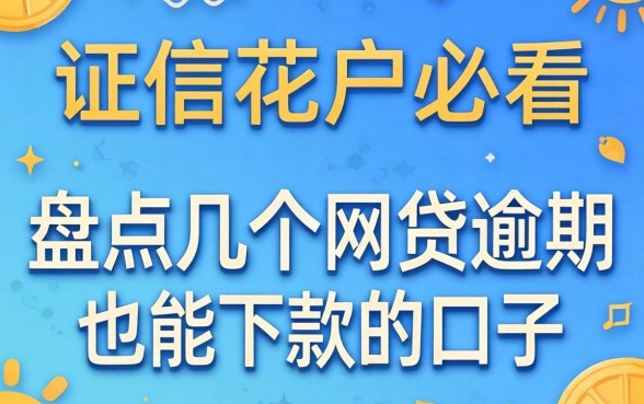 征信花户必看:盘点几个网贷逾期也能下款的口子