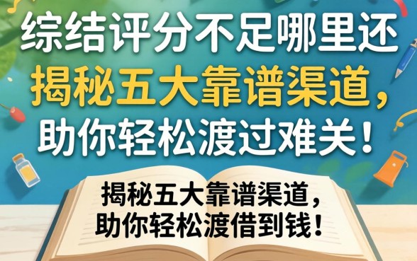综合评分不足哪里还能借到钱？揭秘五大靠谱渠道，助你轻松渡过难关！