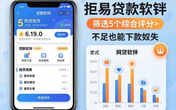 极容易通过的贷款软件，筛选5个综合评分不足也能下款的网贷