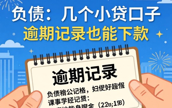 无视负债的几个小贷口子，有逾期记录也能下款
