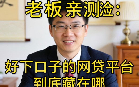小老板亲测：好下口子的网贷平台到底藏在哪