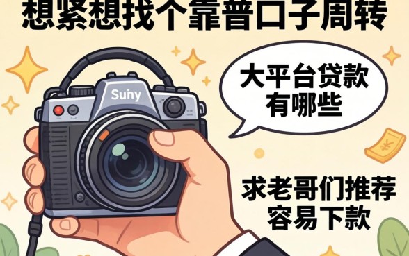 手头紧想找个靠谱口子周转,大平台贷款有哪些?求老哥们推荐几个容易下款的!