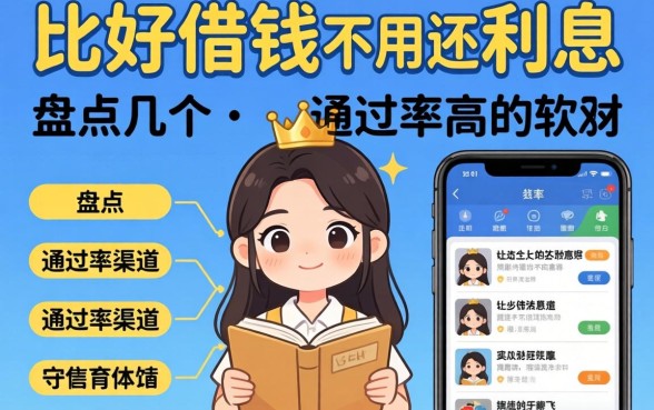 什么软件比较好借钱不用还利息？盘点几个通过率高的渠道