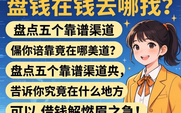 急需用钱去哪找？盘点五个靠谱渠道，告诉你究竟在什么地方可以借钱解燃眉之急！