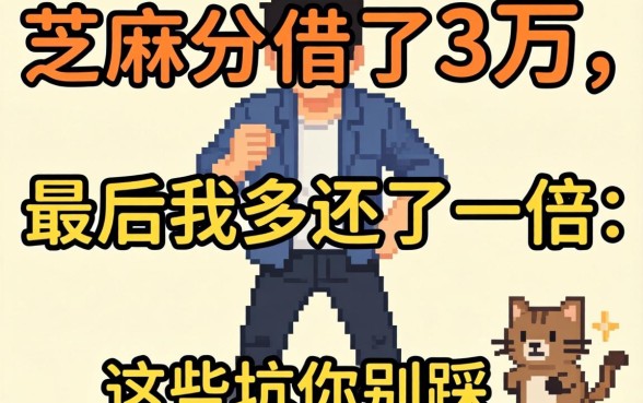 靠芝麻分借了3万，最后我多还了一倍：这些坑你别踩