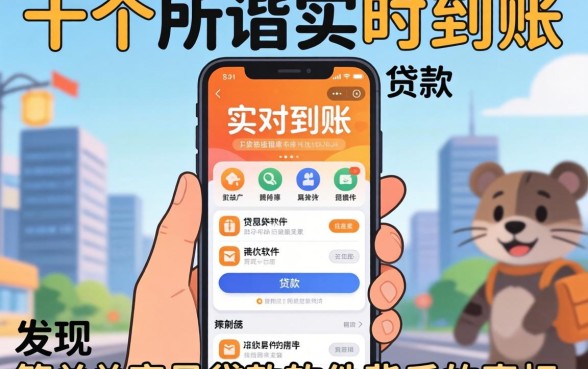 我试了十几个所谓实时到账的贷款，发现简单容易贷款软件背后的真相