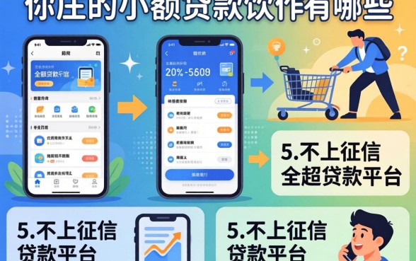 好用的小额贷款软件有哪些平台，枚举五个不上征信的贷款平台