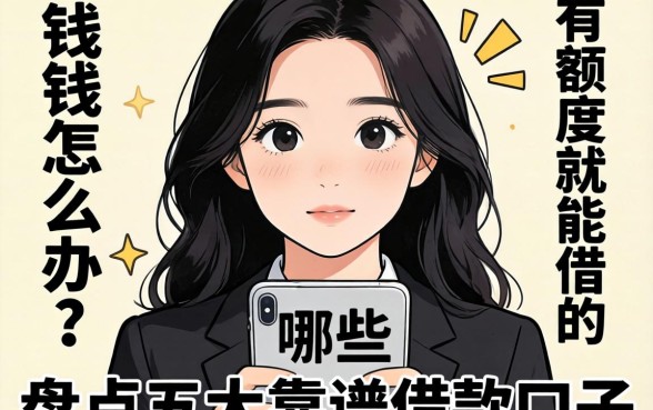 急需用钱怎么办？有额度就能借的有哪些？盘点五大靠谱借款口子