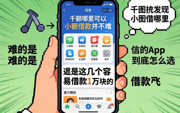 我试了一圈才发现，手机哪里可以小额借款并不难，难的是这几个容易借款1万块的app到底怎么选