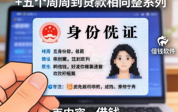 如何通过身份证借钱，整理五个周周到贷款相同系列的软件