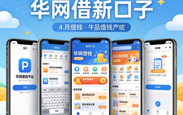 4月网贷新口子,详细阐述五个手机上可以借钱的平台