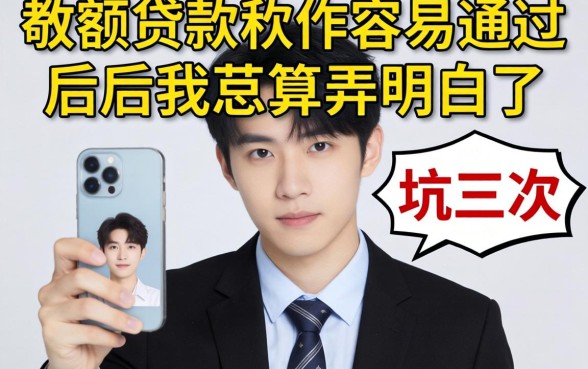 哪个大额贷款软件容易通过？被坑三次后我总算弄明白了