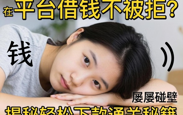 急需用钱却屡屡碰壁？如何在平台借钱不被拒？揭秘轻松下款的通关秘籍