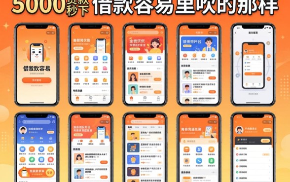 我试了十几个借款容易的手机软件，发现5000块贷款秒下平台竟然不是广告里吹的那样