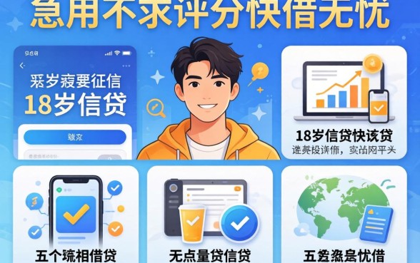 不看征信的18岁借贷，细致阐述五个急用不求评分快借无忧的平台