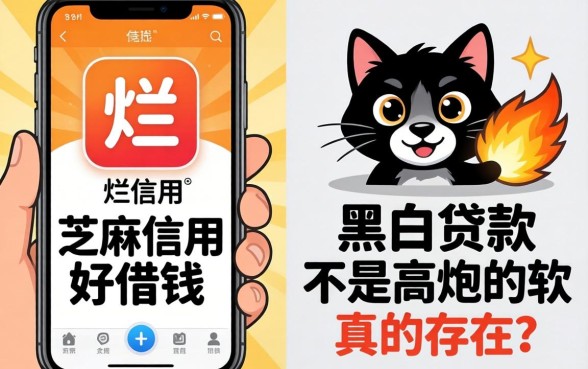 我翻烂了手机才发现，芝麻信用好借钱app和黑白贷款不是高炮的软件真的存在