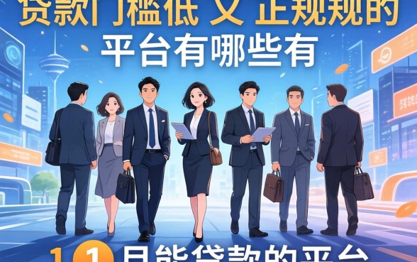 借款门槛低又正规的平台有哪些，详细阐述五个11月能贷款的平台