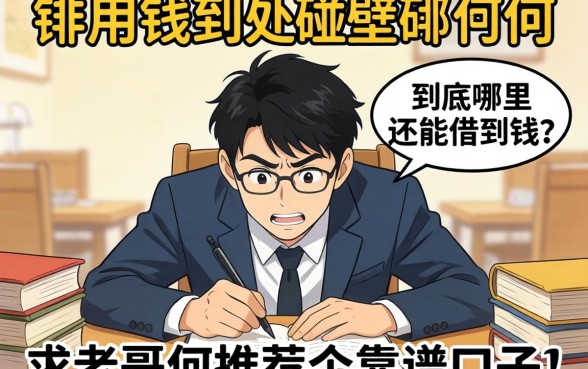 急用钱到处碰壁，到底哪里还能借到钱？求老哥们推荐个靠谱口子！