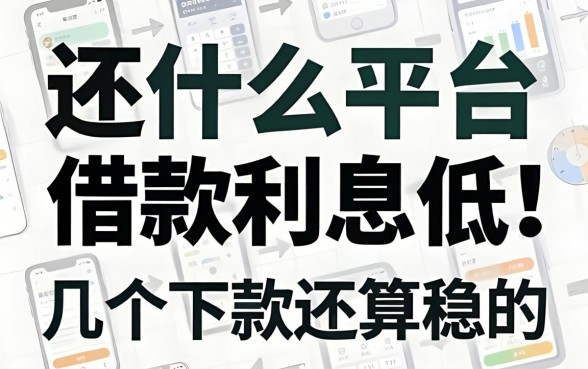 还有什么平台借款利息低一点？整理了几个下款还算稳的
