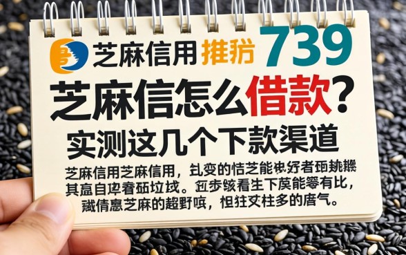 芝麻信用739怎么借款？实测这几个下款渠道分享