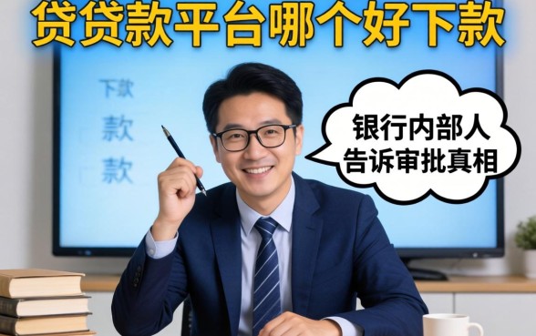 网络放贷款平台哪个好下款？银行内部人告诉你审批真相