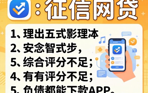 有哪些要上征信的网贷，理出五个综合评分不足有负债都能下款app