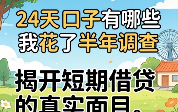 14天的口子有哪些？我花了半年调查，揭开短期借贷的真实面目