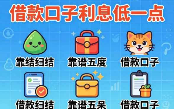 哪的借款口子利息低一点，归纳五个靠谱的借款口子