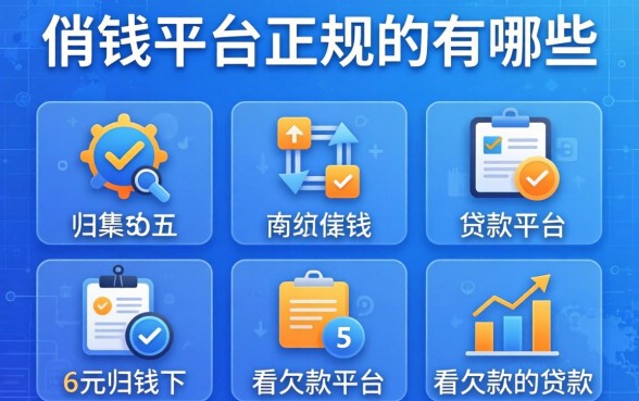 借钱平台正规的有哪些，归集五个不看欠款的贷款平台