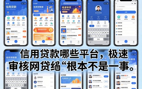 我试了十几个平台，发现信用贷款哪些平台和极速审核的网贷软件根本不是一回事