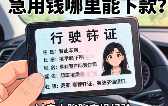 手里只有一本行驶证，急用钱哪里能下款？过来人聊聊实操经验