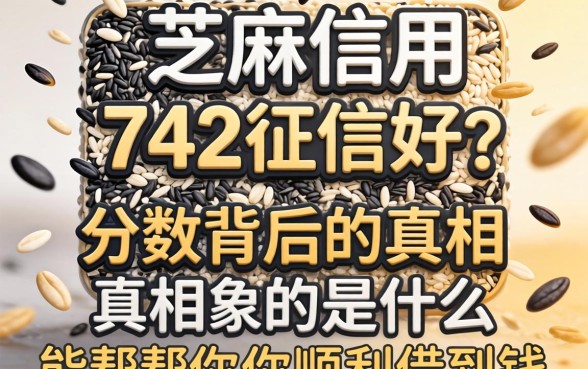 芝麻信用742征信好么？分数背后的真相是什么？能帮你顺利借到钱吗？