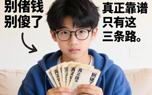16岁能借钱？别傻了，真正靠谱的只有这三条路
