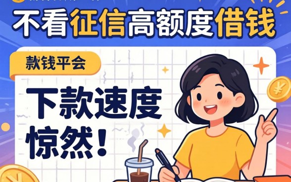 揭秘几款不看征信高额度借钱的平台，下款速度惊人