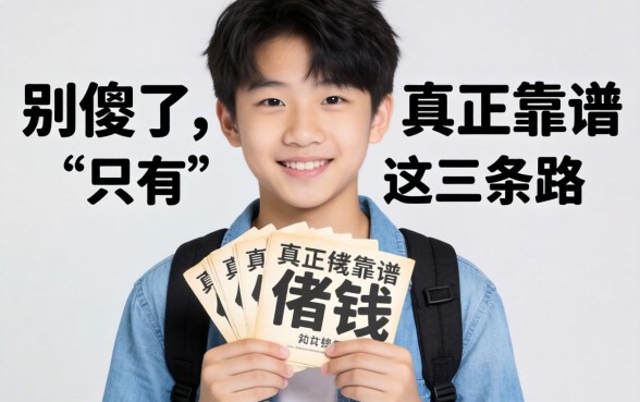 16岁能借钱？别傻了，真正靠谱的只有这三条路