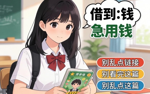 学生在哪里可以借到钱急用钱？别乱点链接，先看完这篇