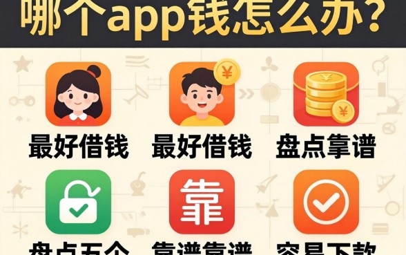 急需用钱怎么办？哪个app最好借钱？盘点五个靠谱容易下款的平台