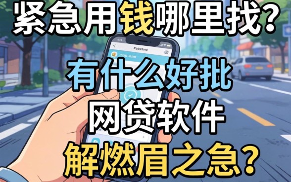 手头紧急需用钱哪里找？有什么好批的网贷软件能解燃眉之急？