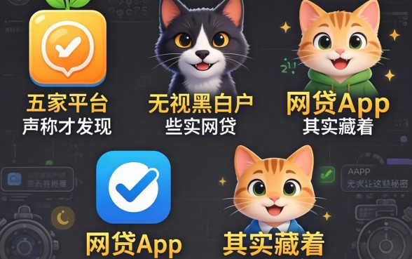 我试了五家平台才发现，那些声称无视黑白户的网贷App其实藏着这些秘密