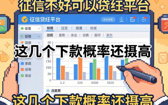 盘点征信不好可以贷的平台，这几个下款概率还挺高