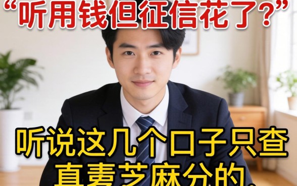 急用钱但征信花了？听说这几个口子只查芝麻分，真的假的？求大神指点！